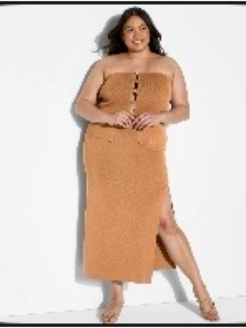 Women’s Pearl Sweater Maxi Skirt - Picture 2 of 3